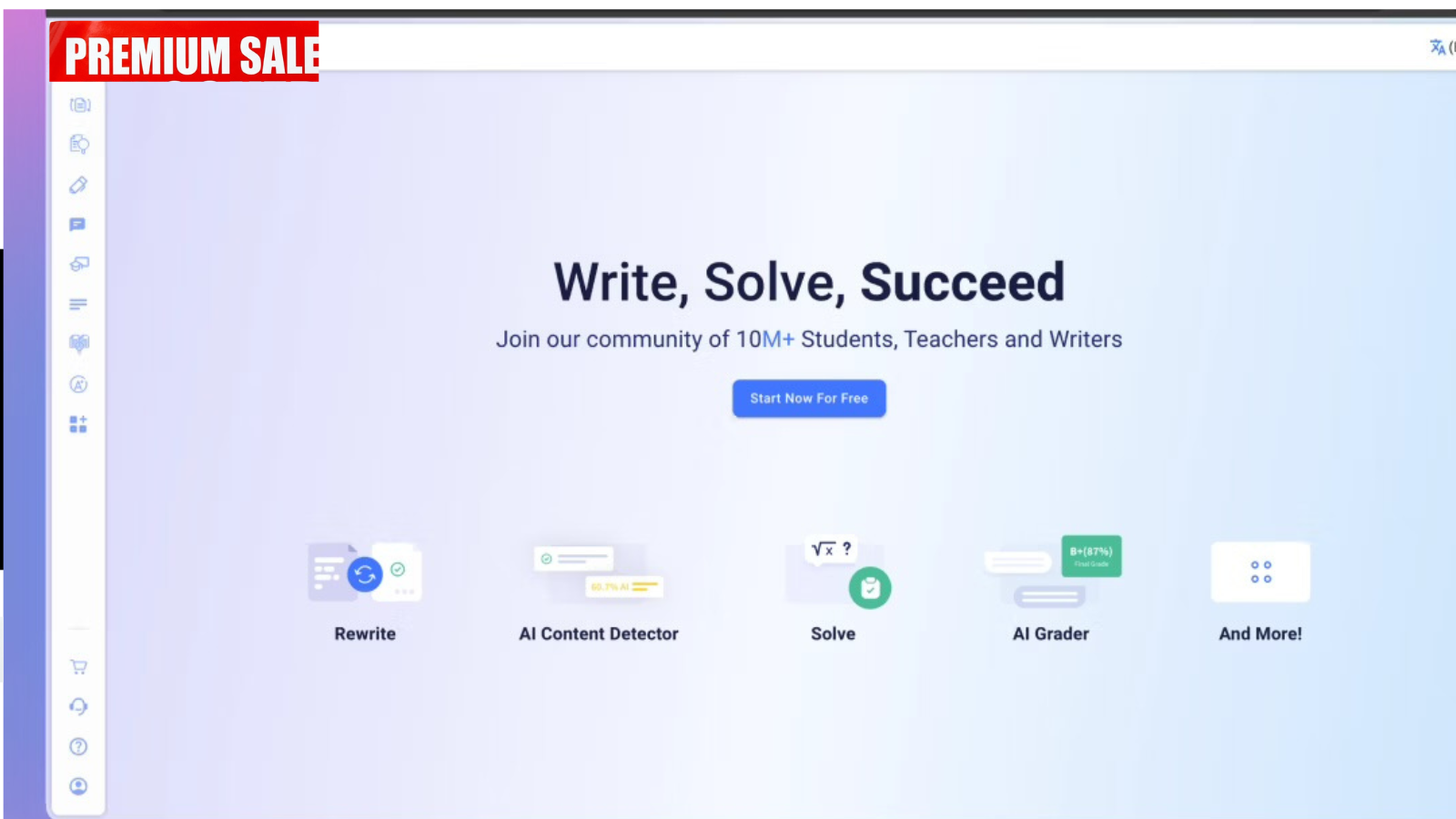 All-in-One AI Writer, Rewriter & Homework Helper (Premium)