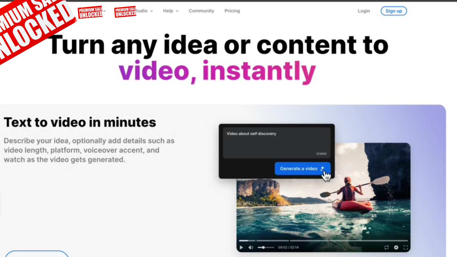 Text-to-Video AI Generator & Editor (Premium Studio)